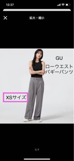 GU ローウエストバギーパンツのサムネイル