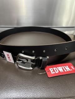 EDWIN メンズ レザーベルト ブラック 新品のサムネイル