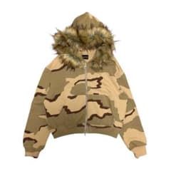 9sProject FUR ZIP HOODIE - DESERT CAMOのサムネイル