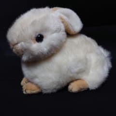 昭和レトロ　ファースト社　うさぎ　ぬいぐるみ　中古品 当時物 昭和レトロ ファースト社 うさぎ ぬいぐるみ ベージュ ホワイト