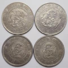 50銭銀貨 4枚組 美品のサムネイル