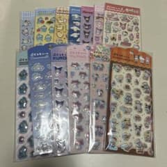 DAISO サンリオ　ぷくっとシール　ホログラム　13個セットのサムネイル