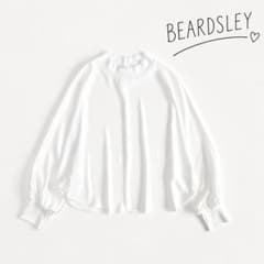 BEARDSLEY ビアズリー ニットコンビブラウス ホワイト 白 A060 - メルカリ