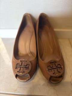 Tory Burch ブラウン オープントゥウェッジヒールのサムネイル