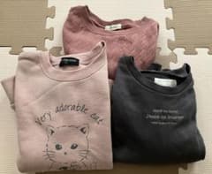 女の子トレーナー 120cm&130cm 3点まとめ売り