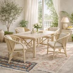 展示品 カサブランカ 南仏リゾート ラタン ダイニング5点セット 展示品 カサブランカ 南仏リゾート ラタン ダイニング5点セット - メルカリ
