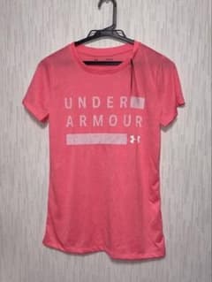 【新品タグ付】アンダーアーマー 半袖 Tシャツ レディース M ピンク ロゴのサムネイル