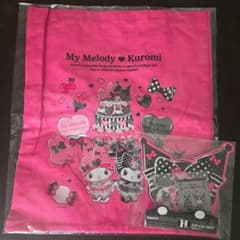 Happyくじ マイメロディ クロミ トートバッグ ステッカーセットのサムネイル