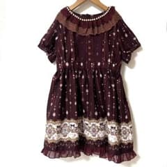 axes femme KIDS ワンピース　ボルドーのサムネイル