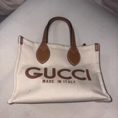 GUCCI ミディアムキャンバスロゴトート サッチェルバッグ - メルカリ