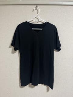 Vネック 半袖 Tシャツ ブラックのサムネイル