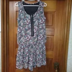 小花柄オールインワンのサムネイル