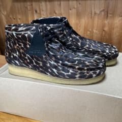 CLARKS WALLABEE BOOT black animal UK7.5 - メルカリ