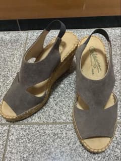 ⭐︎美品⭐︎Calzanorカルザノール グレー サンダル ウェッジソール 23㎝のサムネイル