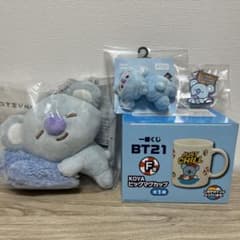 BT21 KOYA 머그컵 봉제인형 헤어타이 매력 4점 세트