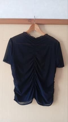 GU シアー シャーリング 半袖 Tシャツ ブラック 3XLのサムネイル