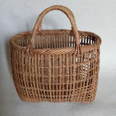 山形県産 あけび蔓かご 透かし編み - メルカリ