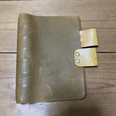 レザー システム手帳 イエロー A5サイズのサムネイル
