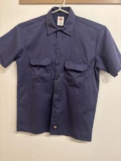 Dickies 半袖ワークシャツ ネイビー Mのサムネイル