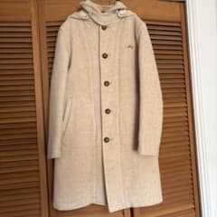 DANTON ダントン ウールモッサ 2WAY ロングフードコート ベージュ DANTON ダントン ウールモッサ 2WAY ロングフードコート ベージュ