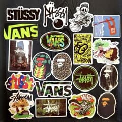 【爆イケ】Stussy Vans BathingApe ステッカー19枚セットのサムネイル