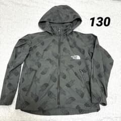 THE NORTH FACE ブラック•グレー コンパクトジャケット 130