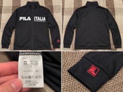 FILA フィラ ITALIA ジャージ トラックジャケット ブラック Lサイズ