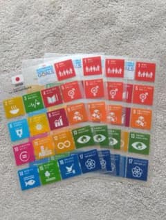 【新品未使用】SDGs クリアファイル デザイン 和文4枚（＋おまけ英語1枚）のサムネイル