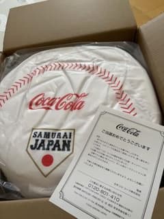 コカ・コーラ 侍ジャパン ビーズクッション 野球ボール型 非売品 限定