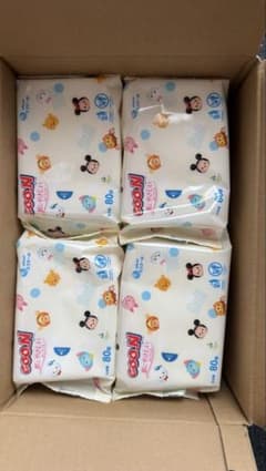GOO.N 肌にやさしいおしりふき 80枚入り 4個セットのサムネイル