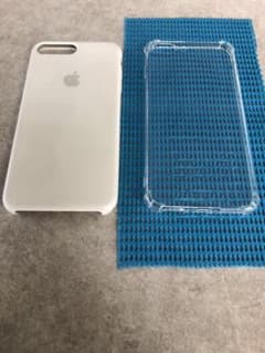 純正シリコンケースiPhone7plus  8plus クリアケース未使用セットのサムネイル