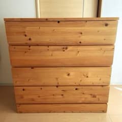 MUJI 無印良品 パイン材チェスト4段・ワイド - メルカリ