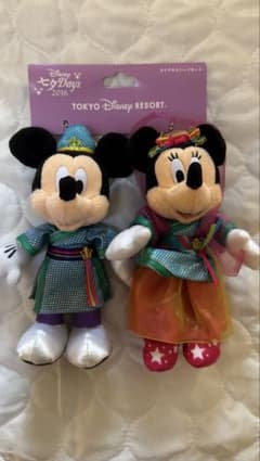 ディズニー 七夕2016 ミッキー ミニー ぬいぐるみバッジ 2体セットのサムネイル