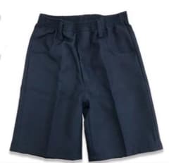 小学校 制服 紺色ハーフパンツ 総ゴムウエスト 140cmのサムネイル