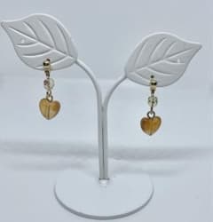 ラムネハートピアス オレンジ×ゴールドのサムネイル