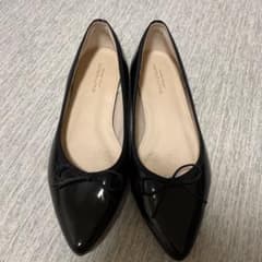 パンプス バレエシューズ 黒のサムネイル