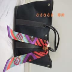 HERMES　ガーデンパーティー ブラック スカーフ付きのサムネイル