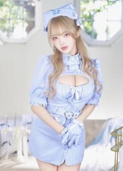 Malymoon ナース服 コスプレ衣装 ライトブルー 4点セット - メルカリ
