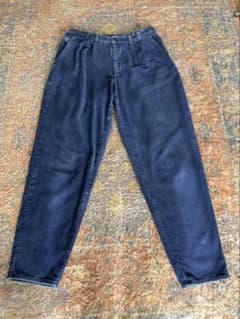 【vintage】メンズコーデュロイパンツ　紺　古着のサムネイル
