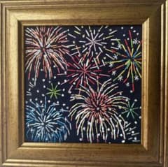 花火の手刺繍フレームのサムネイル
