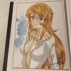 かわらじま晃先生イラスト 森雪直筆サイン入り