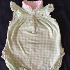 美品☆ラルフローレンおしりフリルロンパース 6M 70のサムネイル