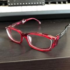 モンキーフリップ　眼鏡　salud C6 クリアレッド×ブラック m50761768705_1.jpg?1592245151