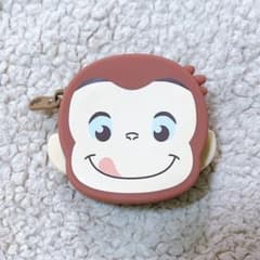 【超メルカリ市】 おさるのジョージ ぽってりシリコンミニポーチ プライズ 訳あり