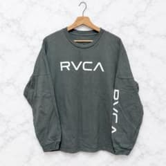 RVCA ルーカ ロンT 長袖 カーキ ロゴプリント オーバーサイズ 美品のサムネイル