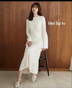 Her lip to Mermaid Jacquard Dress - メルカリ