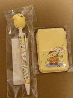 韓国限定　ポムポムプリン ペン＆カードケース セットのサムネイル