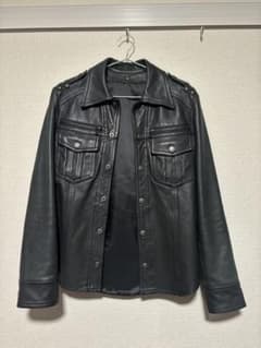 平成 y2k シープスキン レザーシャツジャケット 5351プールオム - メルカリ