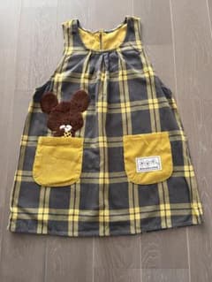 くまのがっこう　エプロン　チェック柄のサムネイル