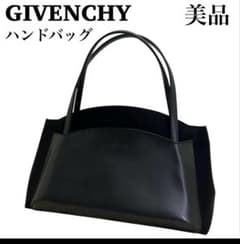 美品 ジバンシー GIVENCHY ハンドバッグ ナイロン 牛革 冠婚葬祭 